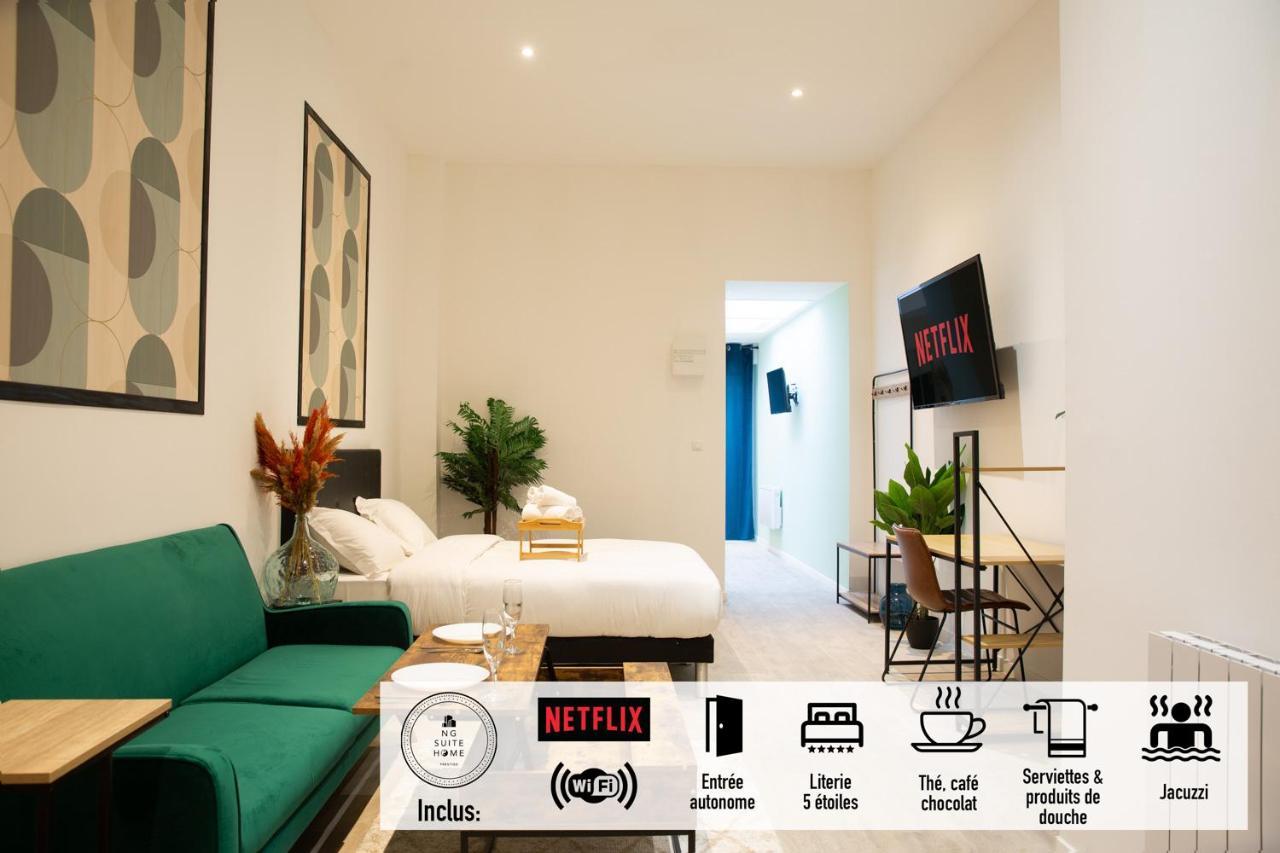 Ng Suitehome - Lille I Roubaix Barbieux I Croix - Balneo - Relax Area - Netflix - Wifi - Kitchenette Extérieur photo